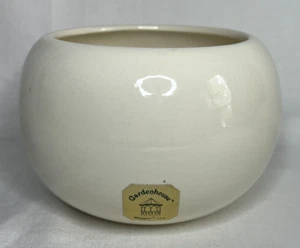 Vintage Haeger USA Gardenhouse Ivory Cream Off White Round Planter 3.75" Tall - Picture 1 of 8