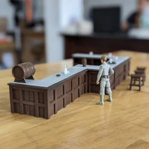 Marion's Bar (The Raven) Diorama For 3.75 in (1:18) Figure - Picture 1 of 16