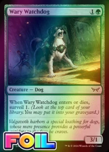 x1 Wary Watchdog DSK Duskmourn MTG 206 LÁMINA COMÚN M/NM 1x - Imagen 1 de 1