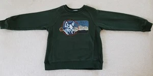 Sonoma ~ Boy's Sweatshirt ~ Size 5/6 ~ Dog Theme ~ Green. - Picture 1 of 5