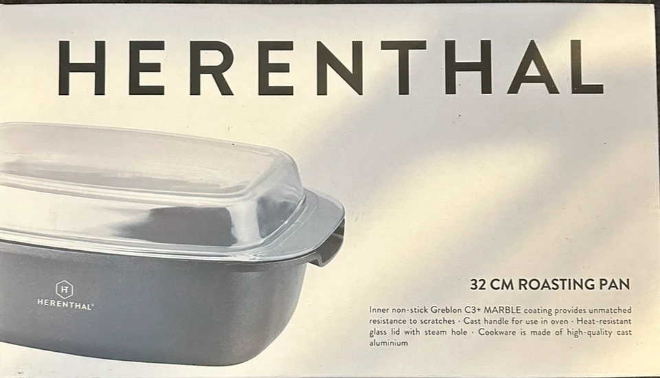 Pentola 32cm per zuppe arrosti  Herenthal casseruola padella marmo coperchio - Immagine 1 di 1