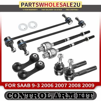 Extremos de barra estabilizadora delantera y trasera 8 piezas para Saab 9-3 2006-2009 2,8 L Foto 1 de 4