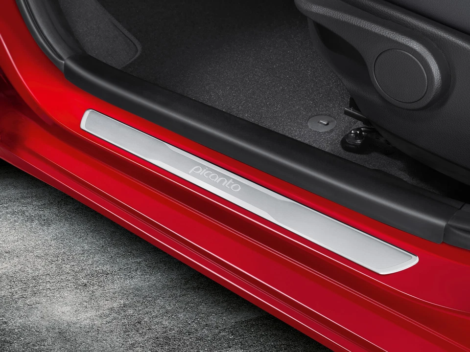 KIA PICANTO dal 2017 al 2024 Set 2 Battitacco Anteriori in alluminio ORIGINALI - Immagine 1 di 1