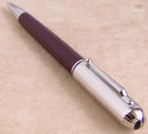 DUNHILL LIMITED EDITION SIDECAR OSTRICH FOOT LEATHER CHASSIS OX BALL POINT PEN ! - Picture 1 of 7