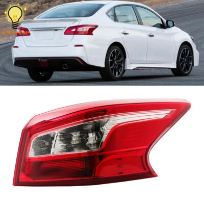 Lámpara de luz trasera exterior para Nissan Sentra 2016 2017 2018 pasajero lado derecho Foto 1 de 4