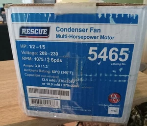 US Motors 5465 Rescue Kondensator Lüftermotor Multi PS 1/2-1/5 Motor - Bild 1 von 4