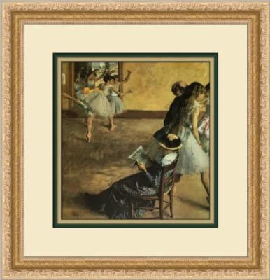 Impresión enmarcada personalizada Edgar Degas Ballet Class  Foto 1 de 2