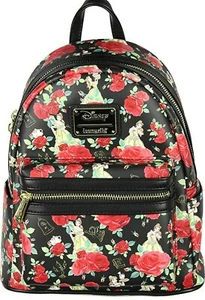 Mini Mochila Loungefly Disney La Bella y la Bestia Impreso Todo Nuevo con Etiquetas - Imagen 1 de 3
