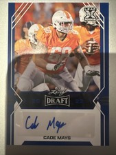 2022 Leaf Draft - Autographs Blue #BA-CM2 Cade Mays (AU, RC)