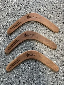 3 wooden boomerang gift kids children outdoor Costume play Cosplay promotional - Picture 1 of 5