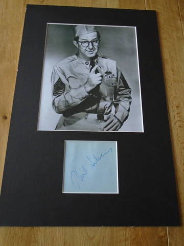 Phil Silvers Bilko Genuine Signed Authentic Autograph - UACC / AFTAL Cover