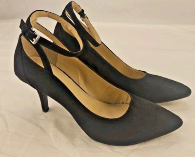 Туфли на каблуках BCBGeneration Mary Jane размер 9,5/39,5 Paulie замшевый ремешок на лодыжке черные - Изображение 1 из 4