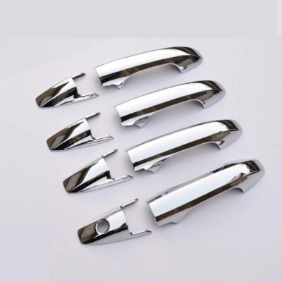 Cubiertas de moldura de manija de puerta plateadas para Acura 07-13 MDX 07-12 RDX SUV 04-08 TSX Foto 1 de 4