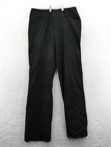 Mossimo Size 6 Pants 32x33 Womens Black Stretch Dress Slacks Trousers Pleated - Picture 1 of 10