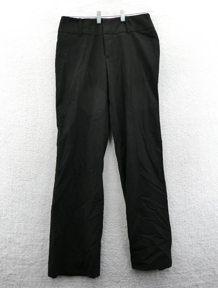 Pantalones Mossimo Talla 6 32x33 Mujer Negro Elástico Vestido Pantalones Plisados Foto 1 de 4