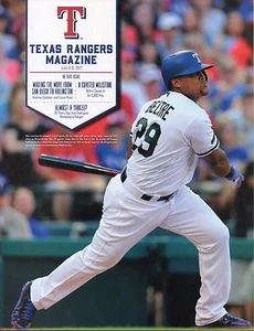 2017 Texas Rangers Program Adrian Beltre Volume 46 No. 6 - Picture 1 of 1
