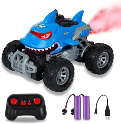 Shark RC Monster Truck for Kids – Remote Control Car w/ LED & Spray Toy - Image 1 of 4