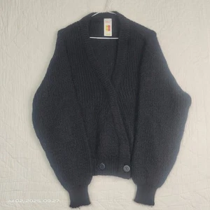 Vintage St Michael Cardigan Womens Small Black Knit Sweater Size 16-18 - Picture 1 of 11