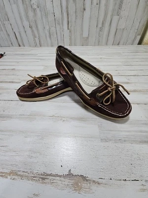 Zapatos de barco Sperry Top Sider para mujer 8,5 M pez ángel cuero marrón informales 9102138 Foto 1 de 4
