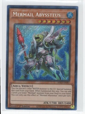 #RA03-EN007 2024 Quarter Century Bonanza Mermail Abyssteus Secret Rare - Image 1 of 2