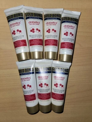 Lote de 7~Loção para Alívio da Pele Seca Gold Bond Ultimate Diabéticos 0,75ea~TAMANHO EXPERIMENTAL - Imagem 1 de 4