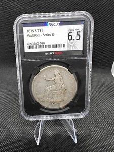 MONEDA DE DÓLAR DE COMERCIO DE ESTADOS UNIDOS 1875 S NGC VF35 90% PLATA MONEDA ORIGINAL NGCX 6,5 muy fina - Imagen 1 de 7