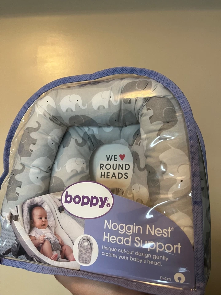 assento de carro bebê apoio de cabeça criança, ninho noggin, funciona com arnês de 3 e 5 pontos - Imagem 1 de 3