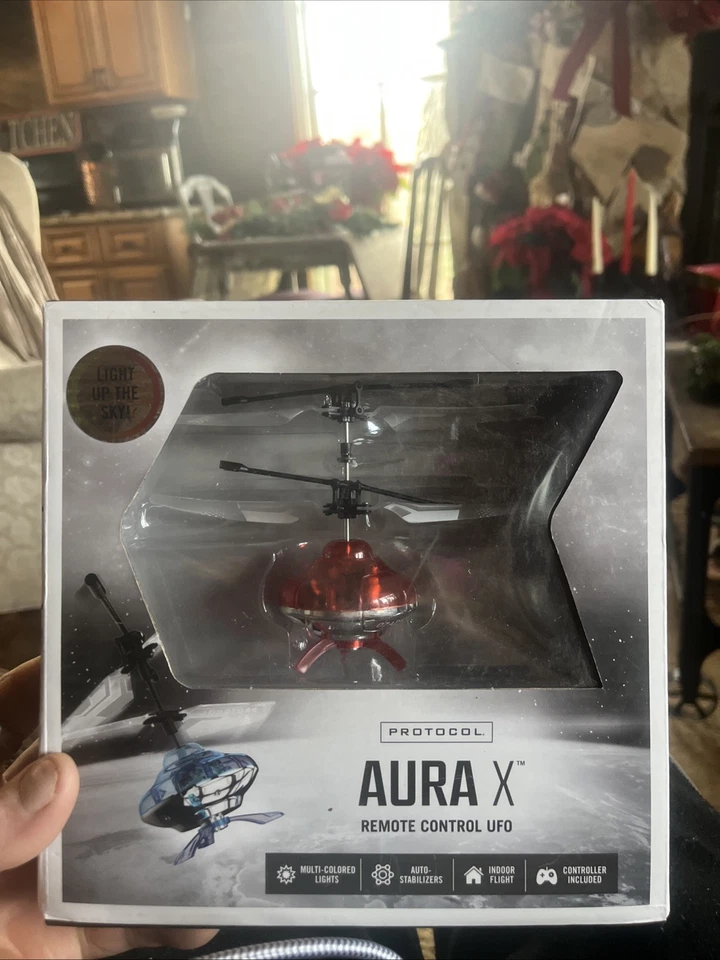 Protocolo Aura X Control Remoto RC UFO con Luces Multicolores Auto-Estabilizadores Foto 1 de 1