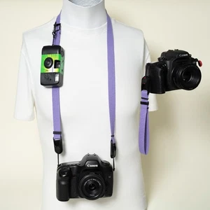 Exclusive Adjustable Cotton Camera Strap Neck or Wrist w/ Peak Design Anchors - Picture 1 of 13