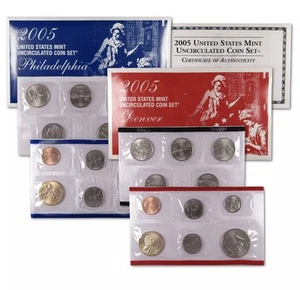 2005 Uncirculated Coin Set U.S Mint Government Packaging OGP COA - Picture 1 of 1