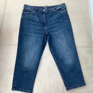 Ladies Papaya Petite Stretch Crop Jeans Size 18 L22 - Picture 1 of 4