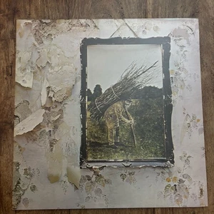 LED ZEPPELIN 4 EX/EX+ or NEAR MINT LILAC VINYL LP / PRINTED INNER - Picture 1 of 15