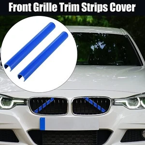 2x Cubierta de tira de moldura de parrilla delantera de coche azul para BMW Serie 3 G20/G21/G28 - Imagen 1 de 10