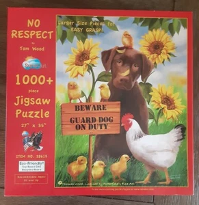 Hund Welpe Huhn Küken 1000 Teile Puzzle von Tom Wood Suns Out Kein Respekt - Bild 1 von 17