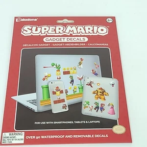 Nintendo Super Mario Bros Removable Waterproof Gadget Decal Stickers 90+ pieces - Picture 1 of 4