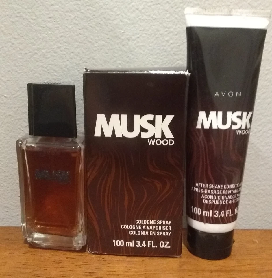 Lote Avon Madera Almizcle Colonia Spray y Acondicionador Después del Afeitado Nuevo Foto 1 de 1