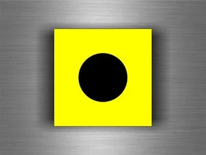 Sticker adesivi   codice internazionale nautica bandiera I INDIA segnalazione - Foto 1 di 1