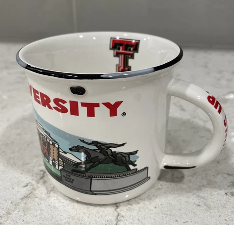 TEXAS TECH Red Raiders NCAA 14oz. BOXED Gift Coffee Mug Cup GUNS UP Glory Haus Cover