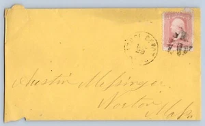 Athol Depot Massachusetts MA Worcester Co 1860s Fancy Cancel DPO 1849-1873 Cover - Picture 1 of 2