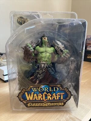 Figura de acción 2007 World of Warcraft Serie 1 Orco Chamán Rehgar Earthfury Foto 1 de 2