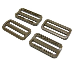50mm tactical army green triglides webbing strapping adjuster tension slider - Picture 1 of 6