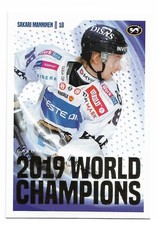 2019-20 Finnish League Cardset 2019 World Champions /299 #19 Sakari Manninen