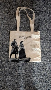 NYCC OUTLANDER STARZ BRAVE THE NEW WORLD JAMIE & CLAIRE TOTE BAG - Picture 1 of 2