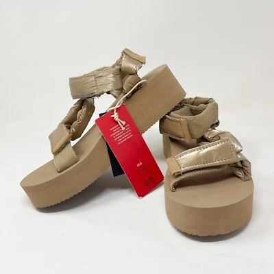 Nuevas Sandalias XTI URBAN BRAND STREET STYLE Para Mujer Tostadas Veganas Forma Plana Puffer 10 Foto 1 de 4