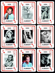 LOLA ALBRIGHT 1 BOX WITH 54 POKER PLAYING CARDS - ARGENTINA! - NIB 