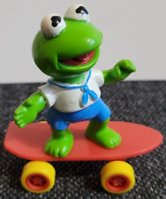 McDonalds Happy Meal Vintage Baby Kermit The Frog Muppets Skateboard Toy 1986