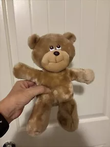 BEIGE HARD BELLY BUTTON SOFT BEAR FROM APPLAUSE BY WALLACE BERRIE 1986 KOREA - Picture 1 of 6