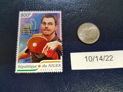 Timo Boll Table Tennis Ping Pong 2018 Republique Du Niger Perforated Stamp Cover
