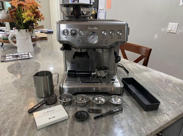 Mr. Coffee CafÃ© Barista Espresso Maker BVMC-ECMP1000 Milk Frothing Tank & Lid Photo Related