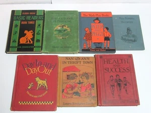 Lot 7 Vtg 1930s HC Readers Peter & Peggy Nan Ann Alice Jerry Outdoor Playhouse - Picture 1 of 16